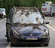 Potvynio padariniai Itro mieste