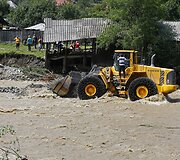 Staigaus potvynio padariniai Rumunijoje