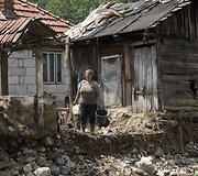 Staigaus potvynio padariniai Rumunijoje