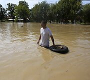 Potvynis Bulgarijos &scaron;iaurės vakaruose