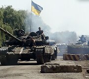 Ukrainos karių tankas