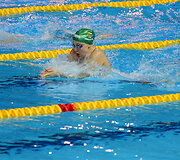 Rūta Meilutytė 100 m krūtine rungties pusfinalyje