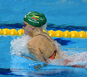 Rūta Meilutytė 100 m krūtine rungties pusfinalyje