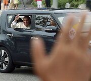 Popiežius Pranci&scaron;kus atvyko į Pietų Korėją