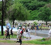 Protestuotojai Pakistane
