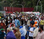 Protestuotojai Pakistane
