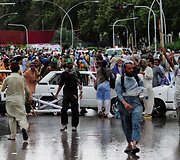 Protestuotojai Pakistane