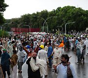 Protestuotojai Pakistane