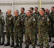 NATO oro policijos pasikeitimo ceremonija