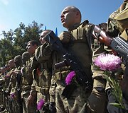 Kijeve į Rytų Ukrainą i&scaron;lydėti &bdquo;Sich&ldquo; bataliono savanoriai 