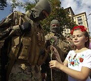 Kijeve į Rytų Ukrainą i&scaron;lydėti &bdquo;Sich&ldquo; bataliono savanoriai 