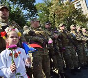 Kijeve į Rytų Ukrainą i&scaron;lydėti &bdquo;Sich&ldquo; bataliono savanoriai 