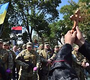 Kijeve į Rytų Ukrainą i&scaron;lydėti &bdquo;Sich&ldquo; bataliono savanoriai 