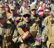 Kijeve į Rytų Ukrainą i&scaron;lydėti &bdquo;Sich&ldquo; bataliono savanoriai 