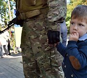 Kijeve į Rytų Ukrainą i&scaron;lydėti &bdquo;Sich&ldquo; bataliono savanoriai 