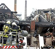 Sprogimo chemijos gamykloje padariniai &Scaron;iaurės Vokietijoje