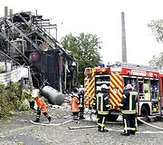 Sprogimo chemijos gamykloje padariniai &Scaron;iaurės Vokietijoje