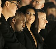 Albero Elbazo kolekcijos pristatyme Kanye Westas ir Kim Kardashian
