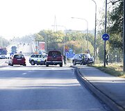 Vieta, kurioje avariją patyrė &Scaron;vedijos karalių vežęs automobilis.
