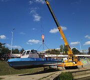 Vilniuje į Nerį nuleistas dar vienas laivas