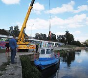 Vilniuje į Nerį nuleistas dar vienas laivas