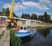 Vilniuje į Nerį nuleistas dar vienas laivas