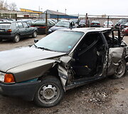&bdquo;Audi&ldquo; automobilis po avarijos 
