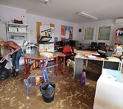 Staigaus potvynio padariniai Prancūzijos pietuose