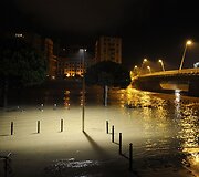 Staigaus potvynio padariniai Prancūzijos pietuose