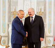 Islam Karimov ir Aliaksandras Luka&scaron;enka