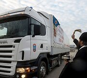&Scaron;ventinamas Rusijos humanitarinės pagalbos konvojus