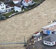 Potvynio padariniai Norvegijos vakaruose