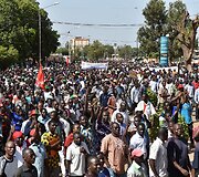 Protestuotojai Burkina Faso sostinėje