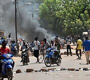 Protestuotojai Burkina Faso sostinėje