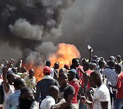 Protestuotojai Burkina Faso sostinėje