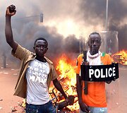 Protestuotojai Burkina Faso sostinėje