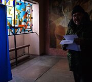 Rinkimai Donecke, Ukrainoje. 