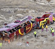 Autobuso avarija Ispanijoje 