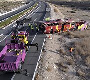 Autobuso avarija Ispanijoje 
