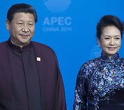 Kinijos prezidentas Xi Jinpingas su žmona Peng Liyuan