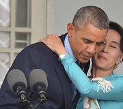 Barackas Obama ir Aung San Suu Kyi