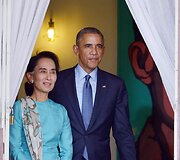 Barackas Obama ir Aung San Suu Kyi