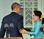 Barackas Obama ir Aung San Suu Kyi