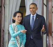 Barackas Obama ir Aung San Suu Kyi