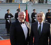 Juozas Olekas ir Portugalijos gynybos ministras Jose Pedro Aguiar-Branco