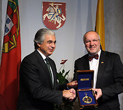 Juozas Olekas ir Portugalijos gynybos ministras Jose Pedro Aguiar-Branco