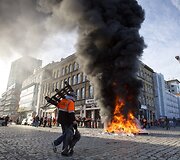 Profesinių sąjungų streikas Belgijoje