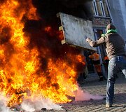 Profesinių sąjungų streikas Belgijoje
