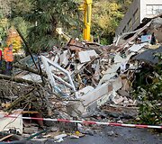 Žemės nuo&scaron;liaužos padariniai &Scaron;veicarijoje 