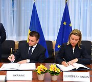 Pavlo Klimkinas ir Federica Mogherini